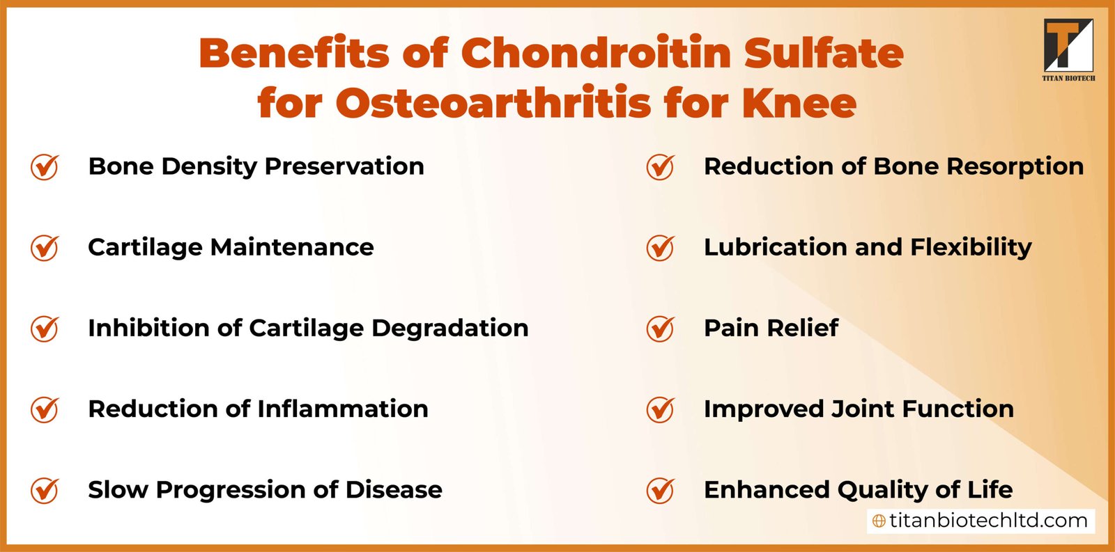 Benefits of Chondroitin Sulfate for Osteoarthritis for Knee